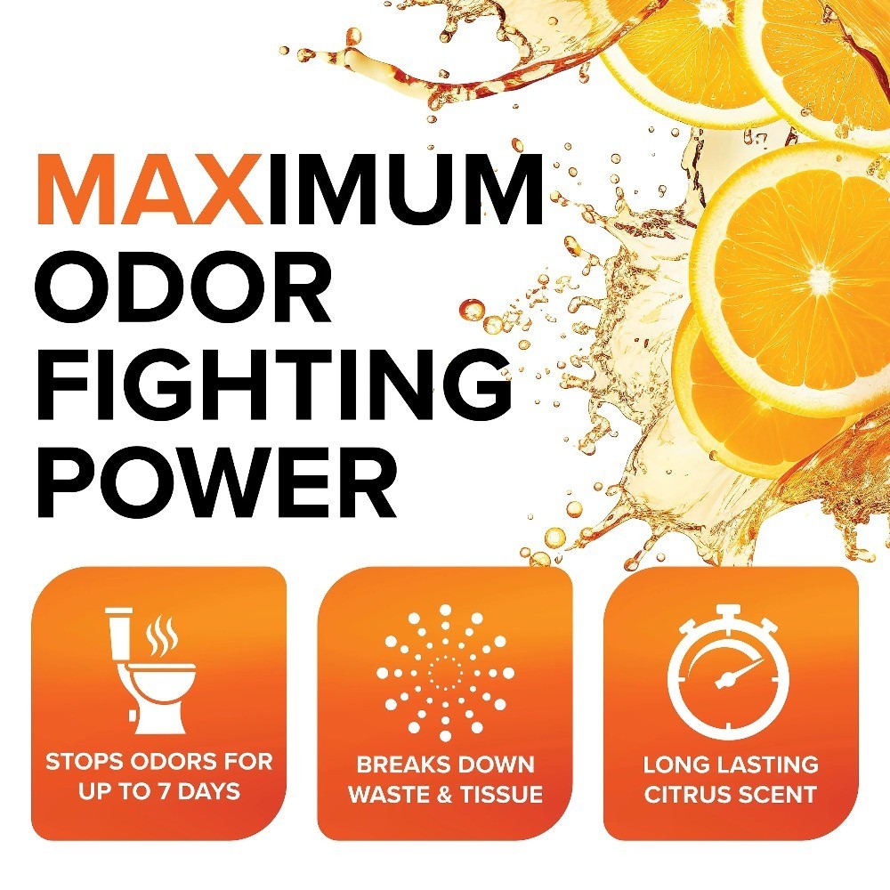 TST MAX RV Toilet Treatment, Ultra-Concentrated Formula, 32oz, Orange (41192)