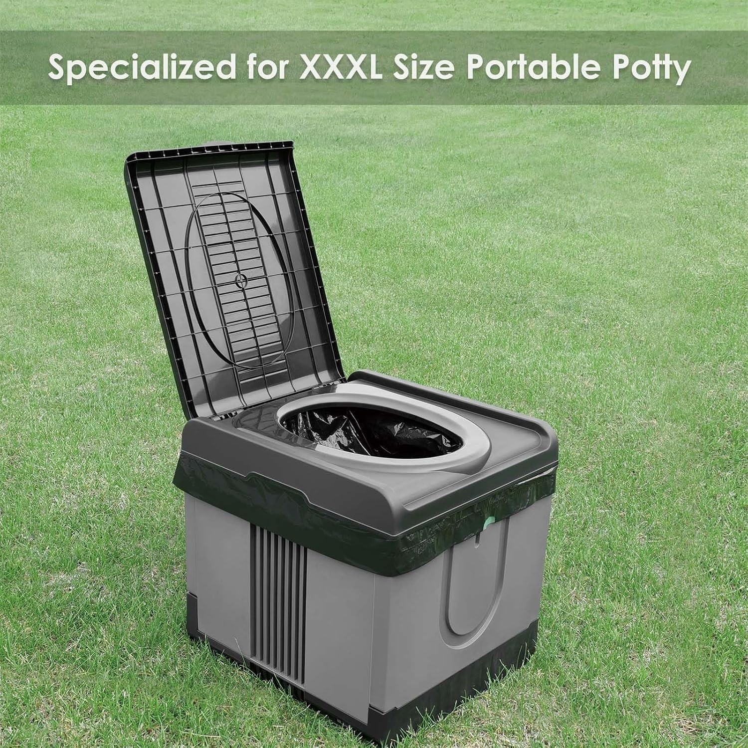 Sanitary Portable Toilet Bags 13 Gallon Size Odor Free Waste Bags for Outdoors