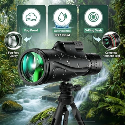 Monocular-Telescope 80×100 High Powered Monoculars High Definition for black