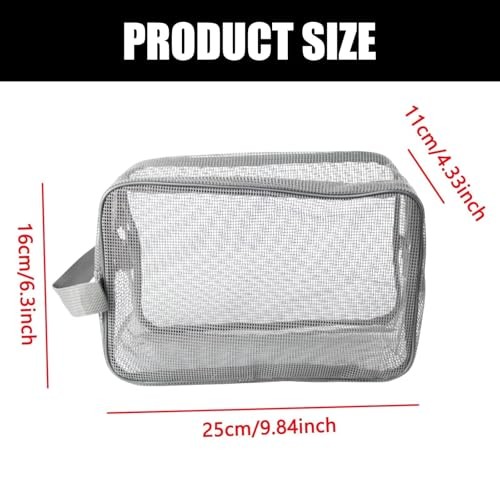 1PC Portable Mesh Shower Bag for Bathroom, Gym Camping Portable Travel Mesh