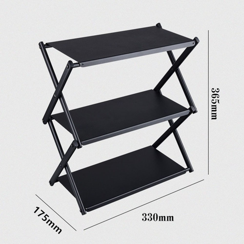 Compact 3 Tier Rack for Outdoor Events Easy to Assemble and Transport for Use