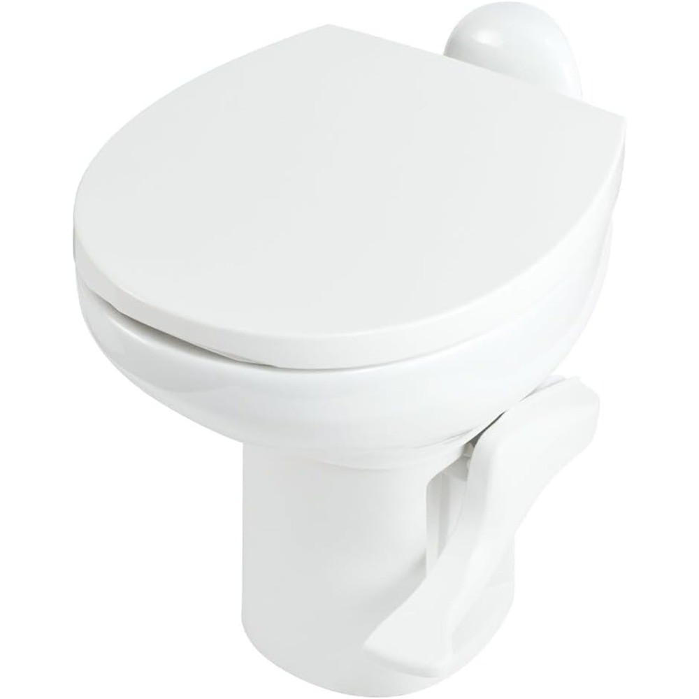 High Profile RV Toilet in White, Aqua-Magic Style II, Single Unit
