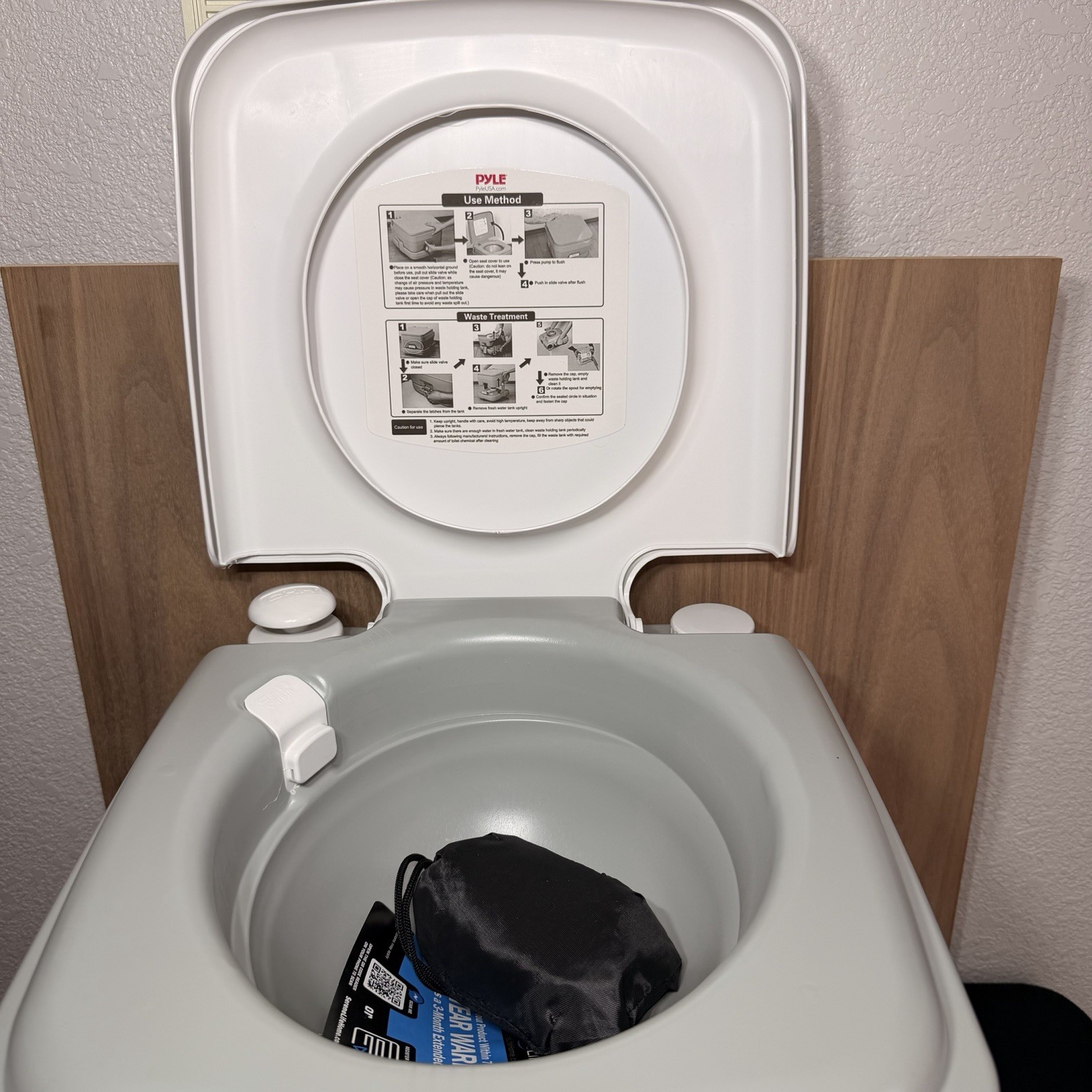 SereneLife SLCATL320 Portable Camping Toilet – Open Box, New