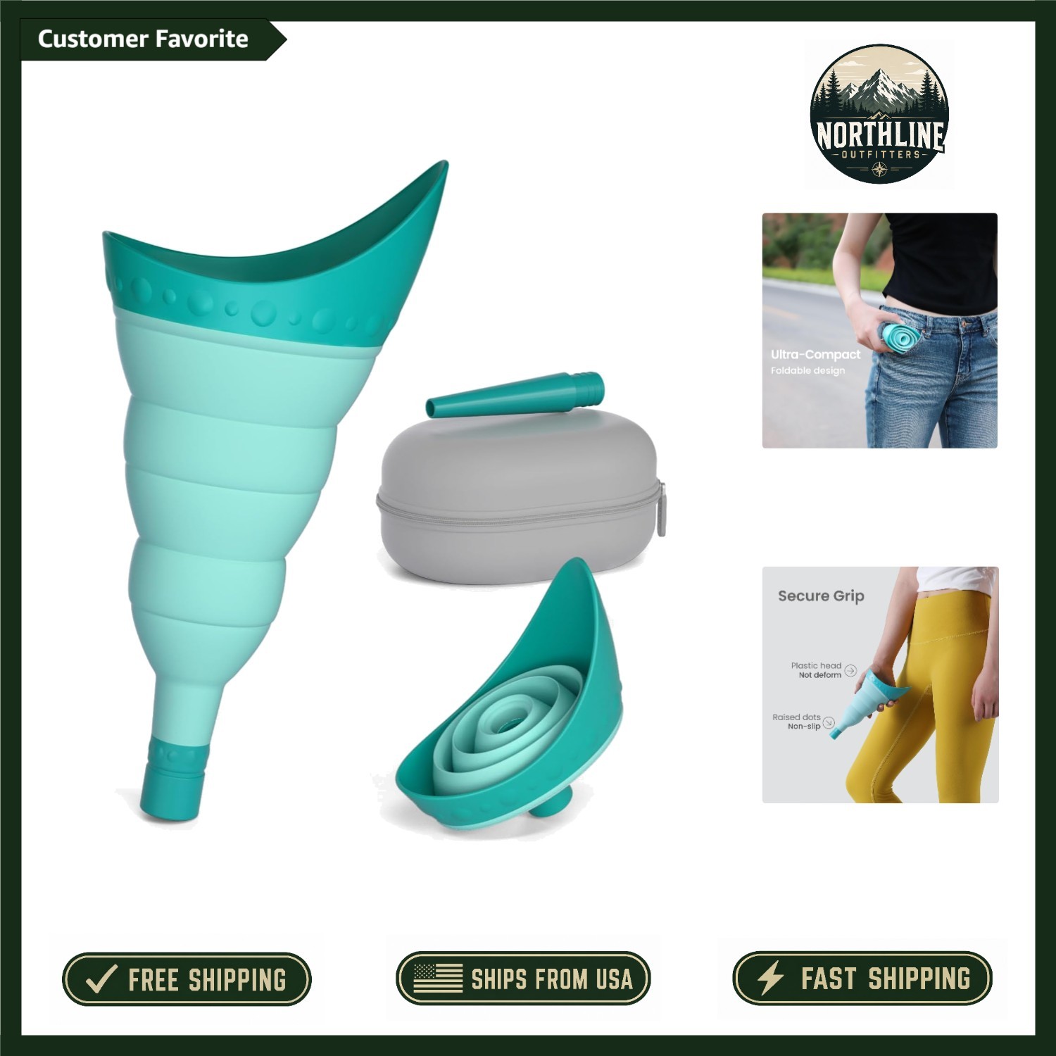 Pee Conch Foldable Female Urinal Device – Portable and Leak-Proof for Travel