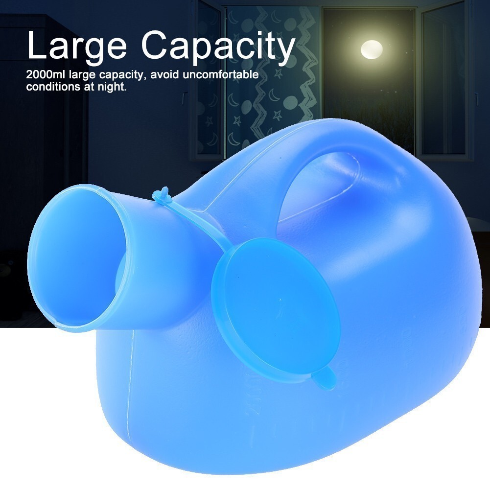 2000ml Portable Outdoor Urine Bottle with Lid Male Pee Urinal Storage Urine