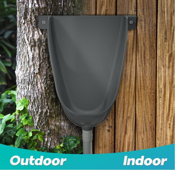 Waterless Outside Toilet Urinal With Hose Urine Diverter Urinal For Men Bathroom