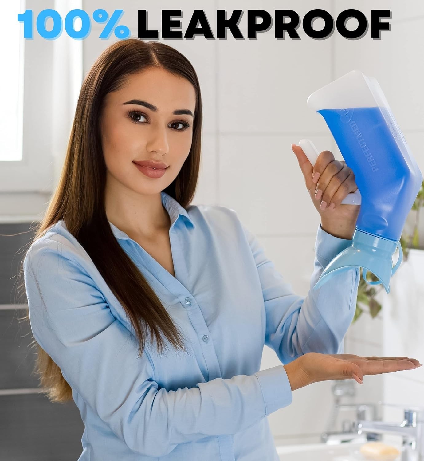 Portable 32 oz Spill Proof Female Urinal – Perfect for Hiking, Road Trips & More
