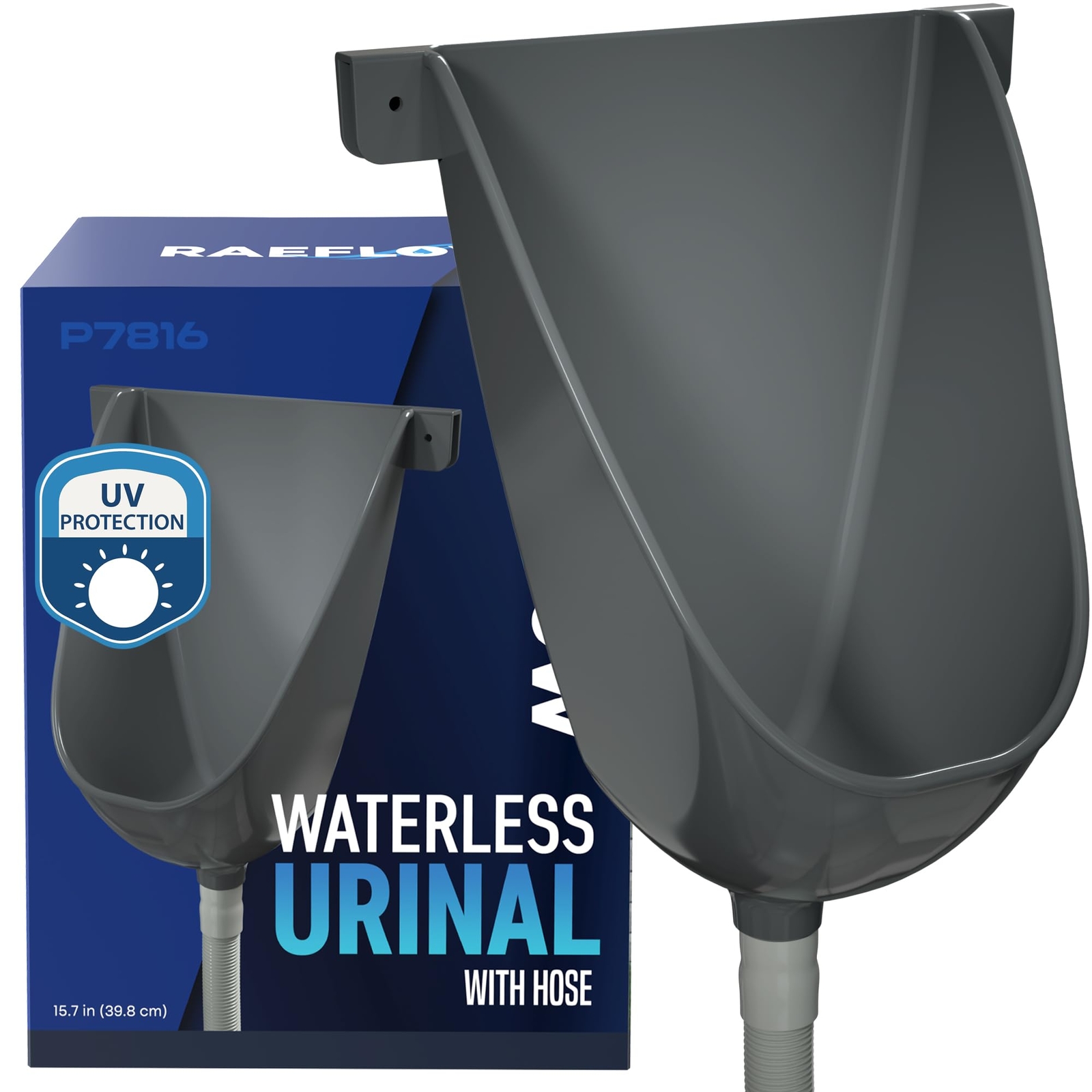 Waterless Urinal with Hose – UV Resistant Outside Urinal, Outdoor Plastic Uri…