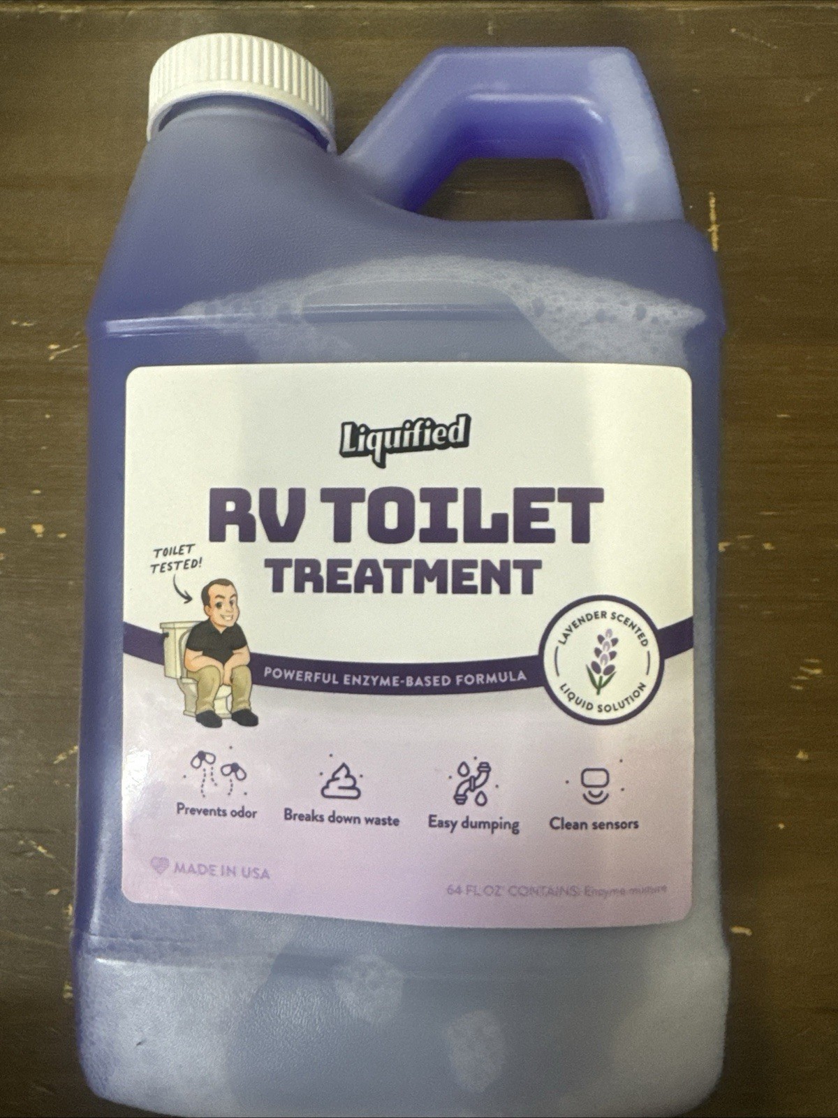 Black Holding Tank Digester – Odor Eliminator – Lavender Scent – 64oz