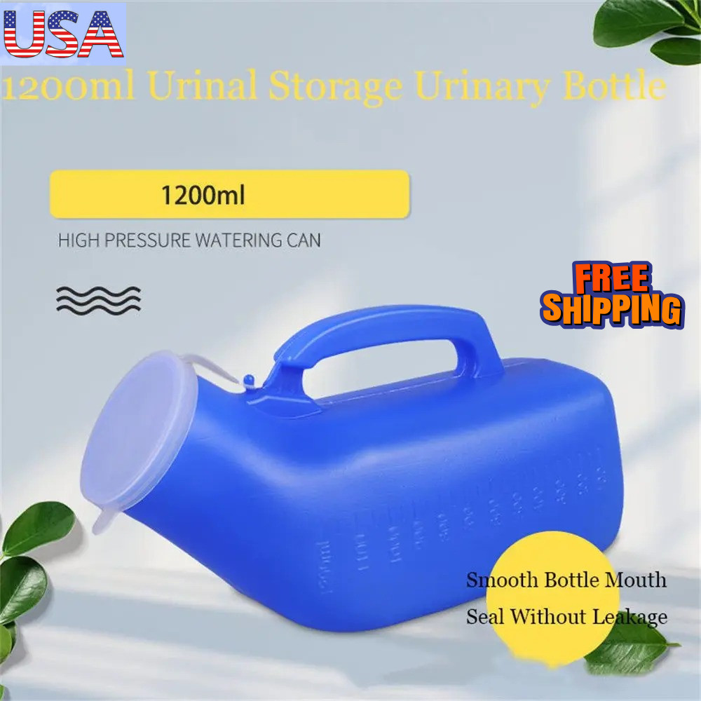 1200ml Unisex Travel Urinal Bottle Portable Car Camping Pee Container