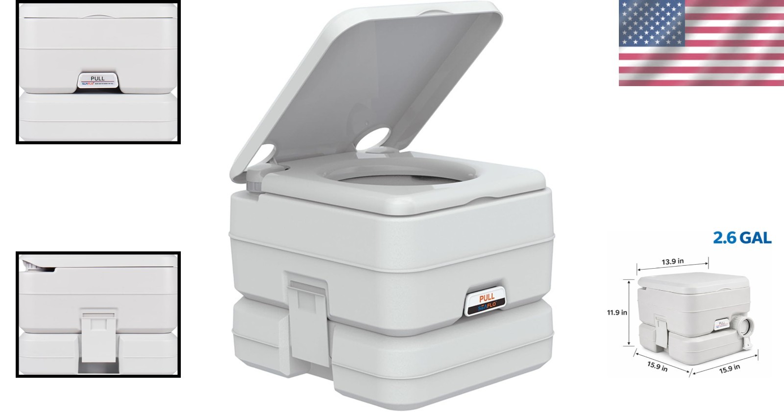Durable Portable Toilet with Ergonomic Handle – Perfect for RV & Camping Use