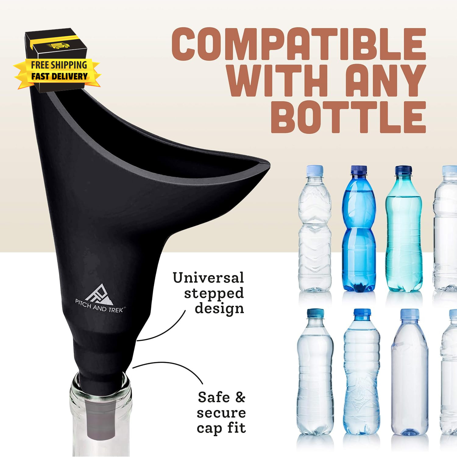 Female Urination Device, Silicone Standing Pee Funnel W/Discreet Carry Bag, for