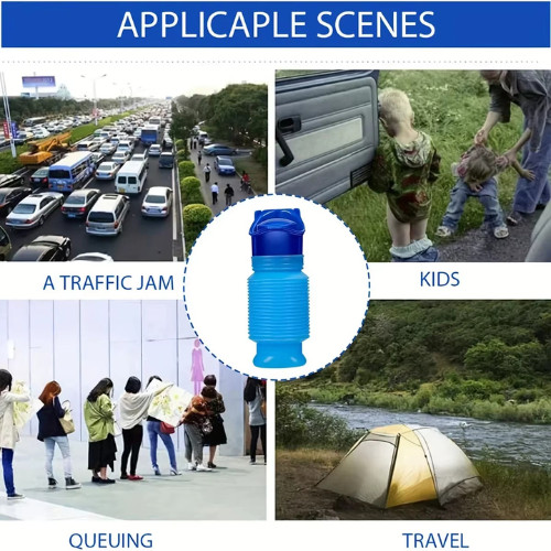 Male Female Portable Urinal Travel Camping Car Toilet Pee Bottle Emergency Kit