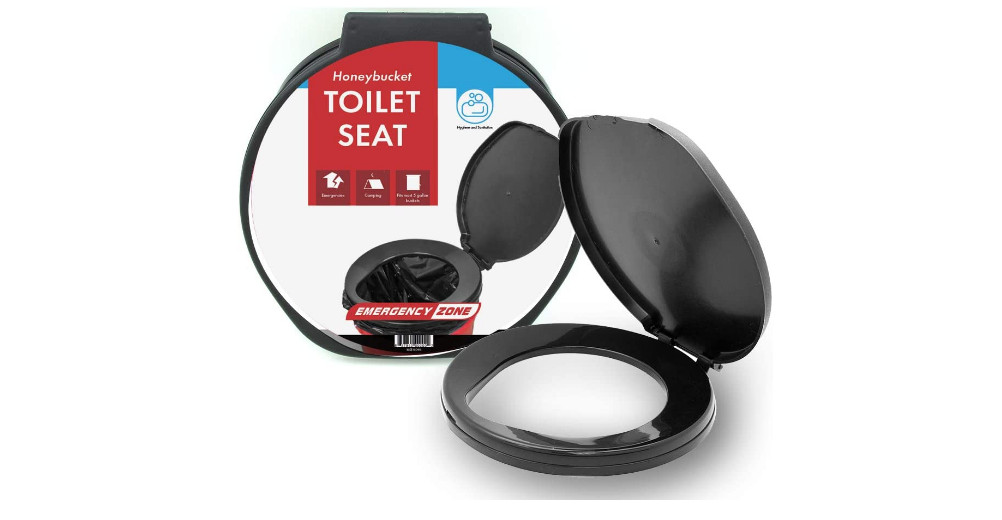 Portable Camping Survival Emergency Toilet Seat Lid 5 Gallon Buckets Lightweight