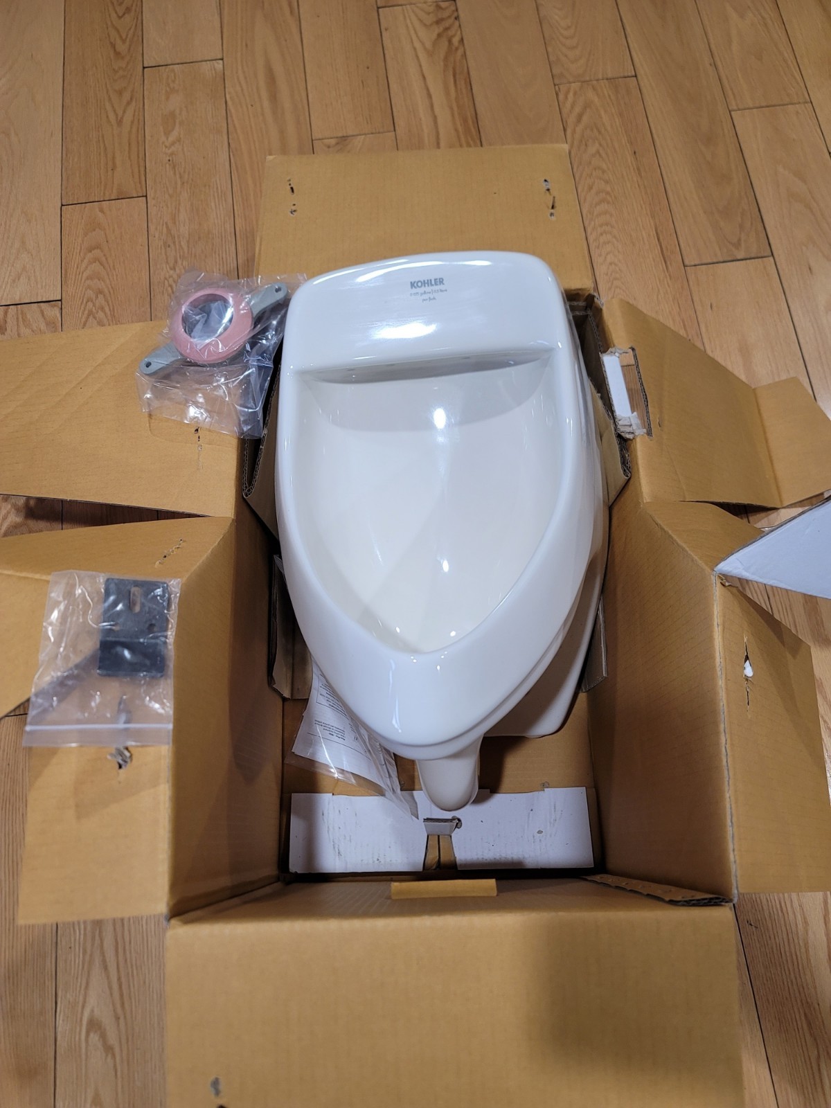 KOHLER Dexter washdown wall-mount 0.125 gpf urinal with rear spud