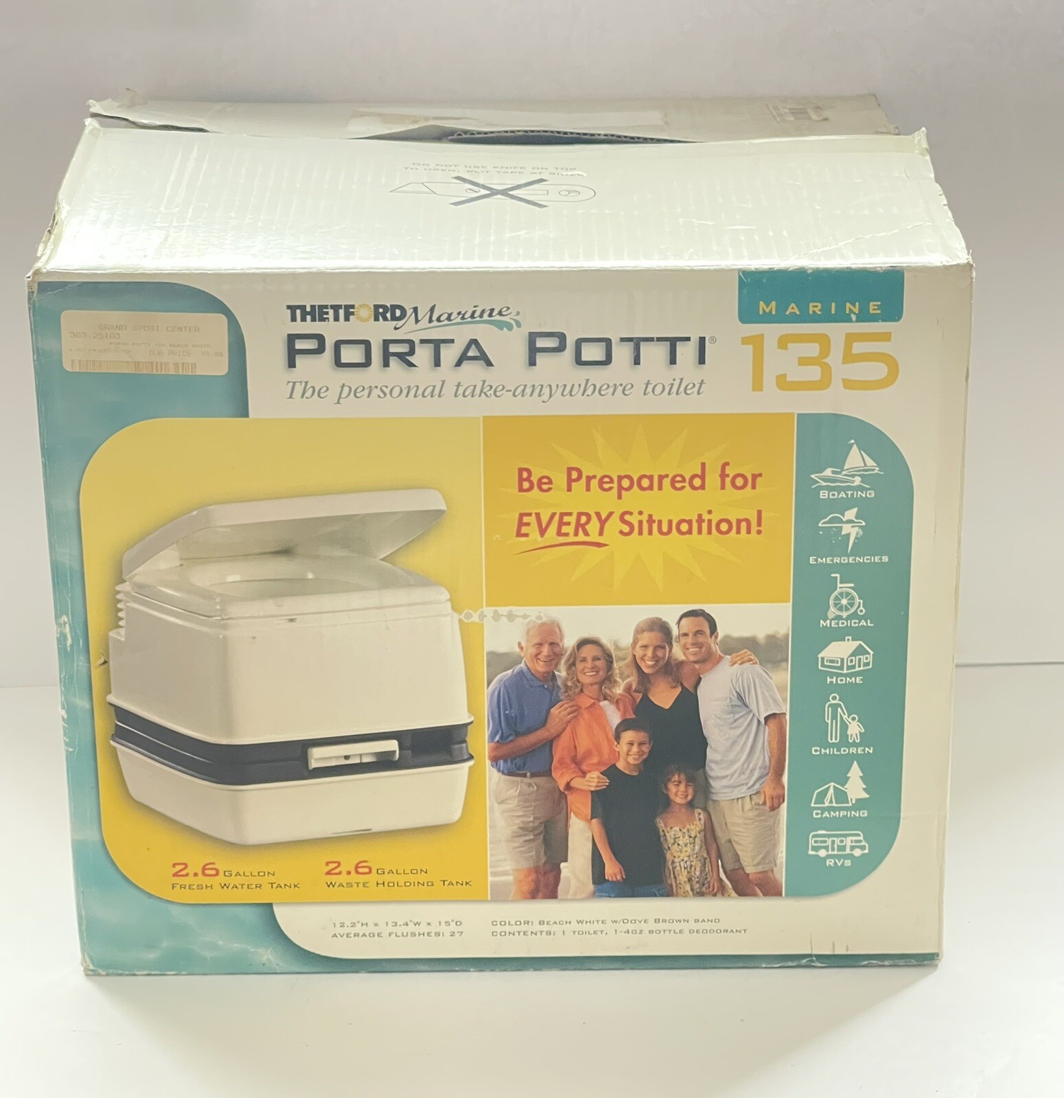 THETFORD Marine RV Porta Potti 135 NIB Camping Boating