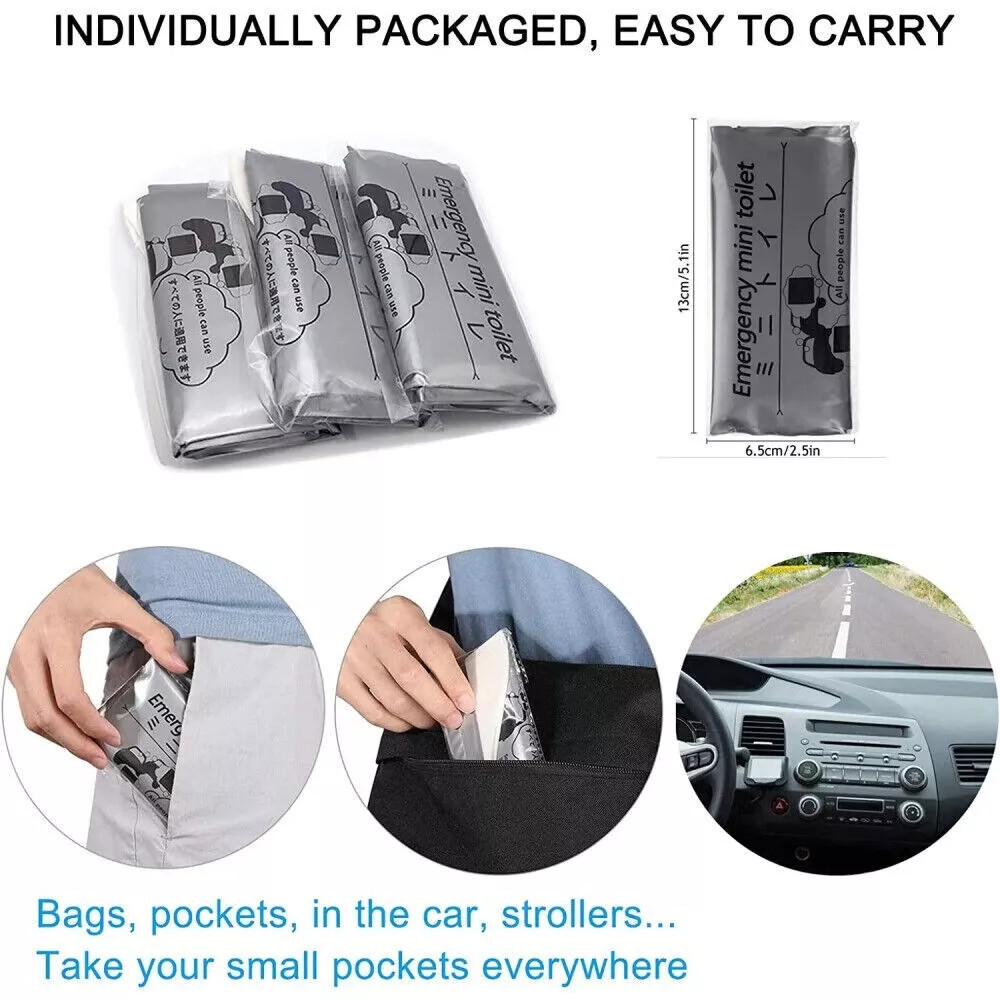 10/20PCS 700ml Disposable Emergency Pee Bag Unisex Toilet Car Urine Vomit Bag US