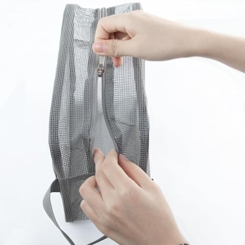 1PC Portable Mesh Shower Bag for Bathroom, Gym Camping Portable Travel Mesh