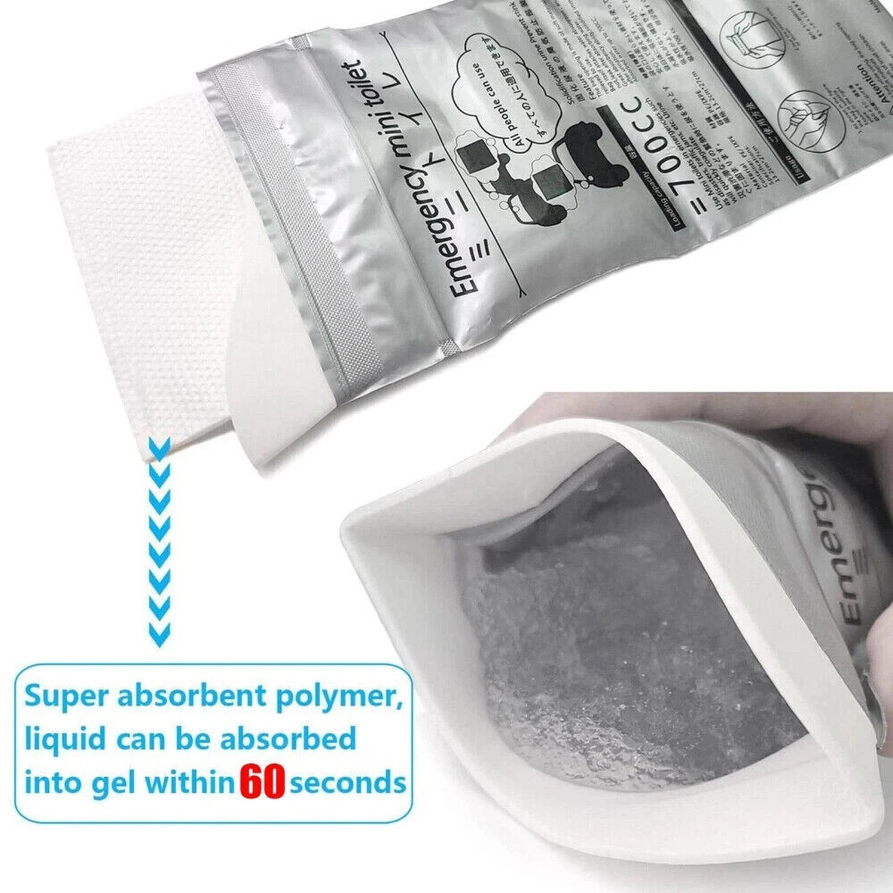 10/20PCS 700ml Disposable Emergency Pee Bag Unisex Toilet Car Urine Vomit Bag US