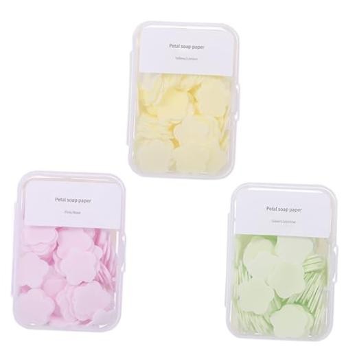 300pcs Portable Hand Washing Soap Sheets, Scented Mini Soap Sheets, Mix