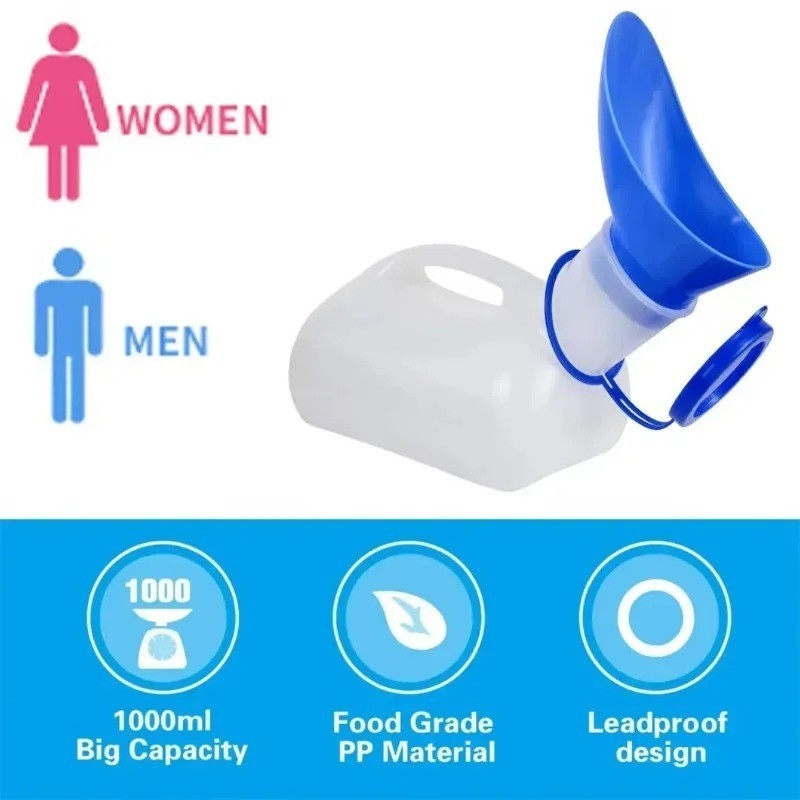 Unisex Urinal Bottle (1 Pack) – Portable Urinal For Men And Women