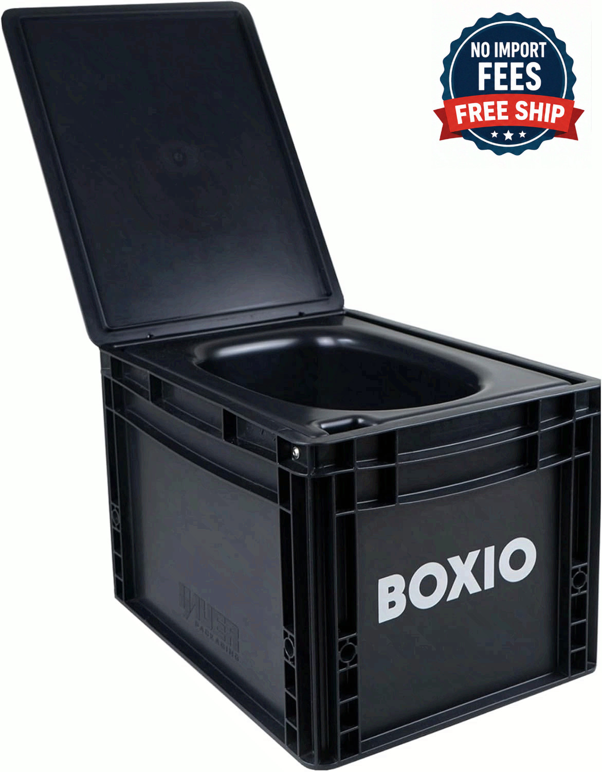 BOXIO Toilet – Portable Toilet Mini Camping Toilet: 14,7″ x 11,8″ x 11,0″ US