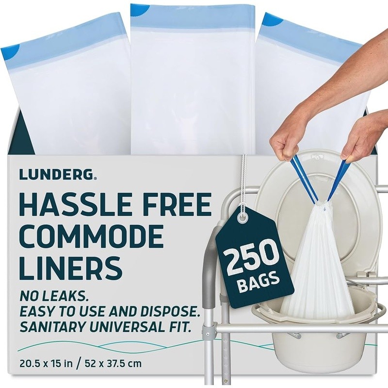 Portable Toilet Bags Disposable Easy Clean Sanitary Liners Camping Home Use