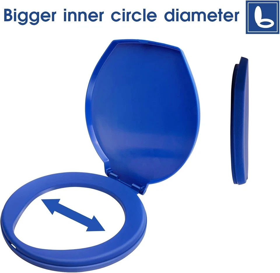 Portable Toilet Seat for 5 Gallon Bucket Emergency Outdoor Camping Snap on Lugga