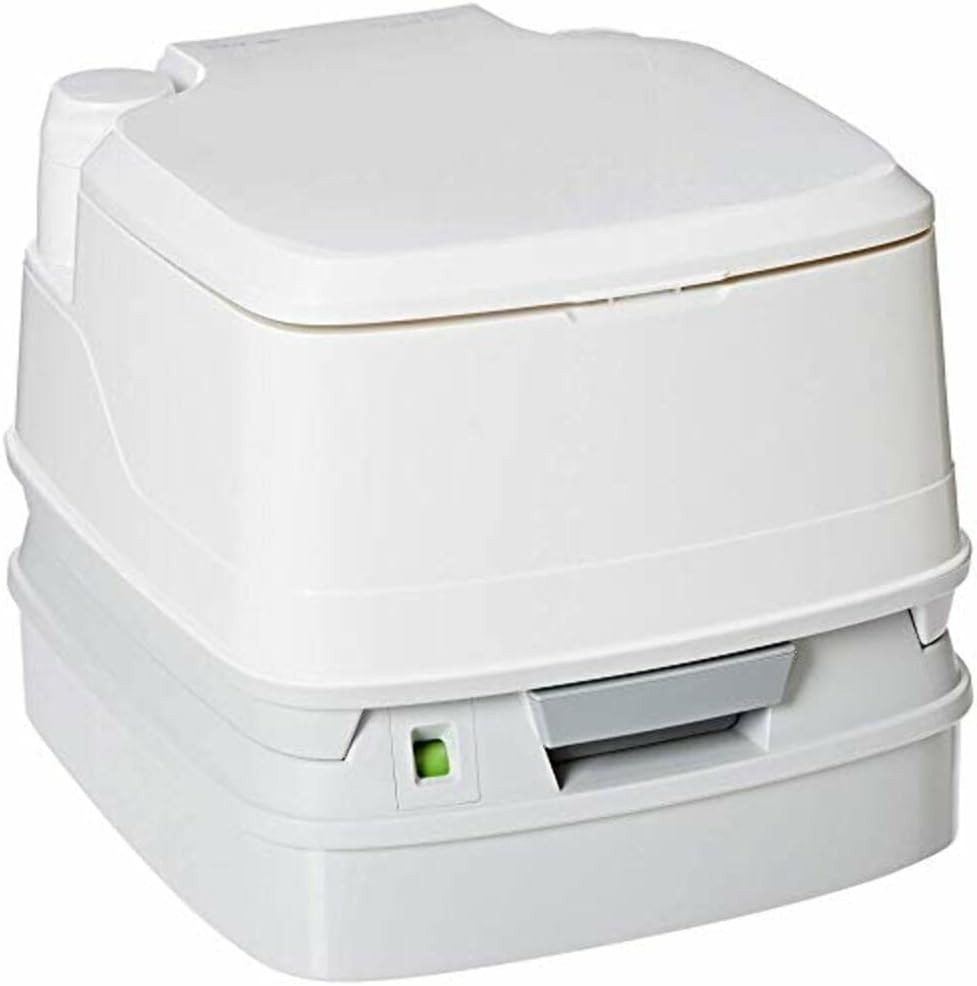 Thetford 345 White Portable Toilet – Compact, Easy Flush, Sanitary Design