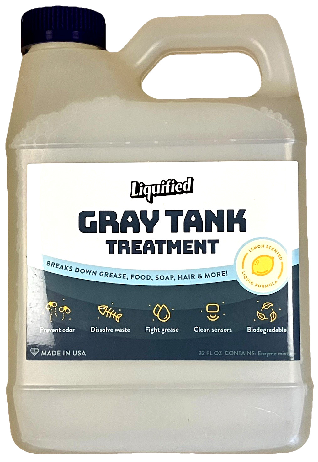 Liquified RV Toilet Treatment – Gray Holding Tank Digester – Odor Eliminator…