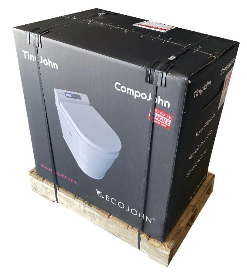 TinyJohn Electric Waterless Incinerating Toilet NO MORE COMPOSTING RV Portable