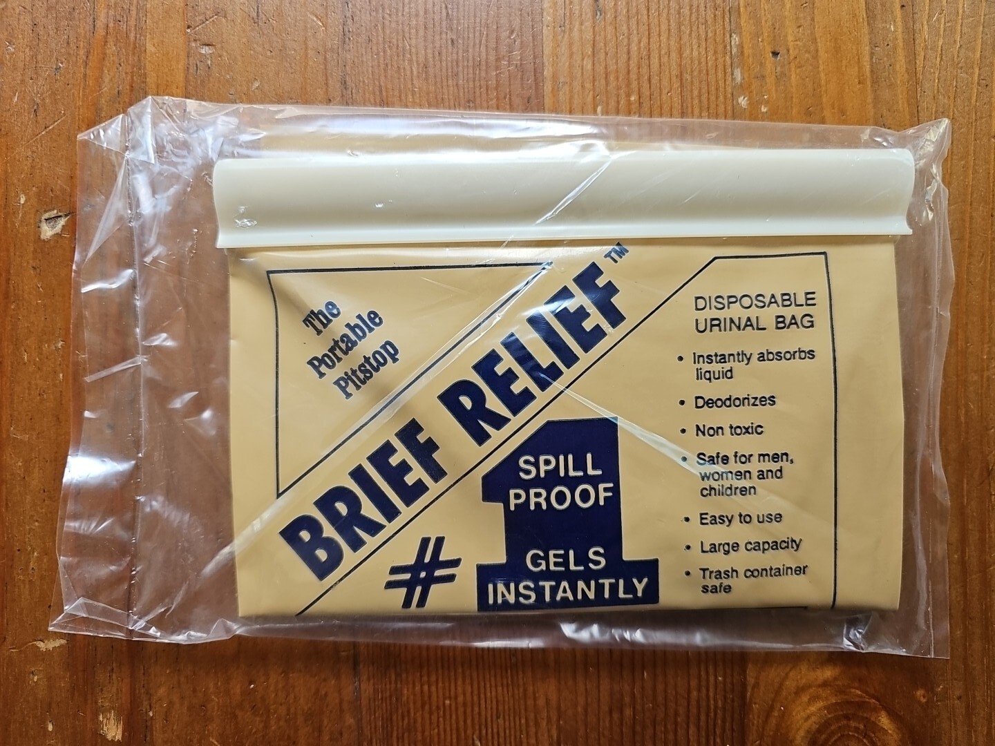 LOT OF 12 Brief Relief Disposable Urinal Bag – SPILL PROOF Portable Pitstop