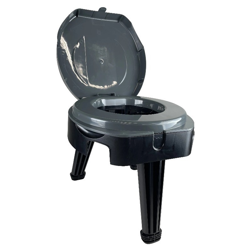 Ozark Trail Portable 14.5in Folding Camp Toilet,1 gal ,14.50” x 14.50″ x 14.50″