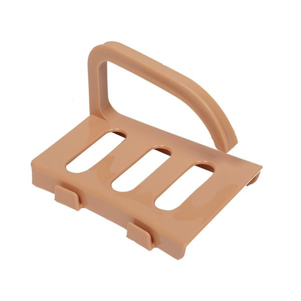 Portable Foldable Toilet with Lid & Anti-Slip Base For Camping Elderly Brown