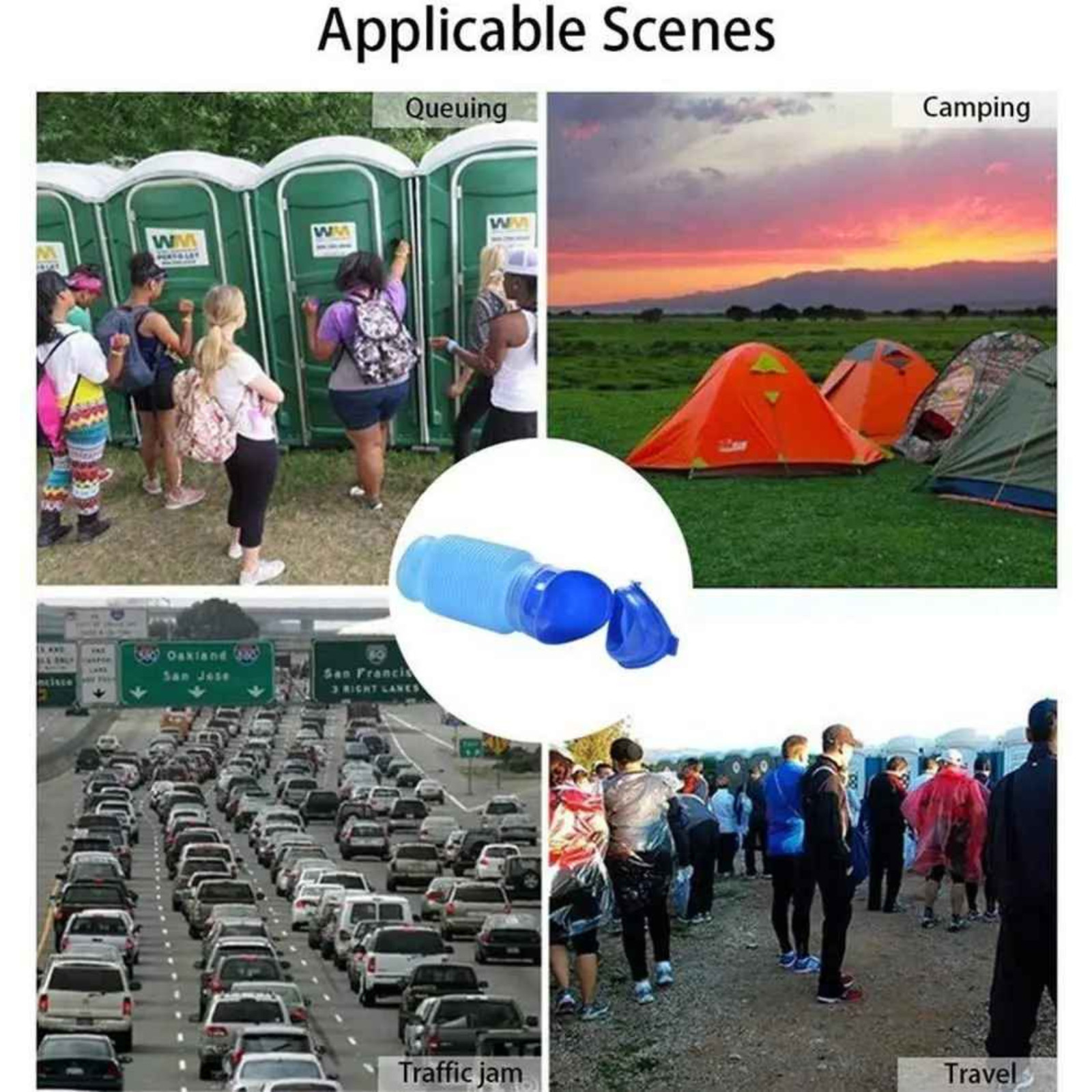 Portable Urinal Bottle Leak Proof Pee Bottle Travel Camping Elderly