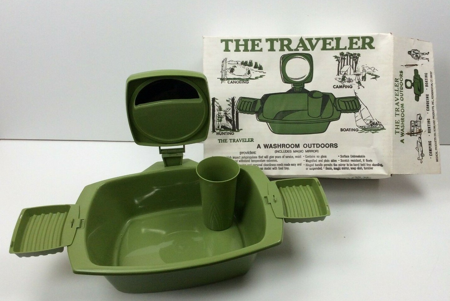 Vintage 1980’s NOS “The Traveler” Portable Outdoor Washroom RV Camping Boating