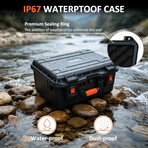 Portable Waterproof Starlink Mini Case with DIY Cutting Foam