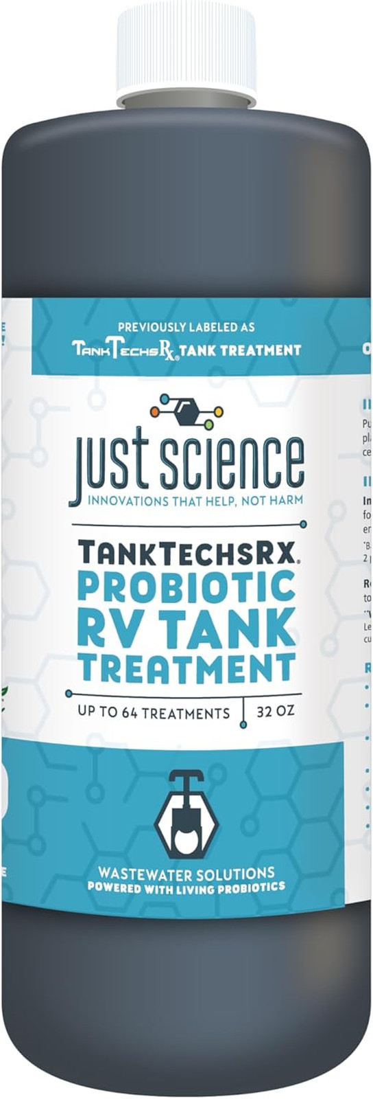 Probiotic RV Tank Treatment 32oz Odor Control Waste Liquefies Mineral Buildup