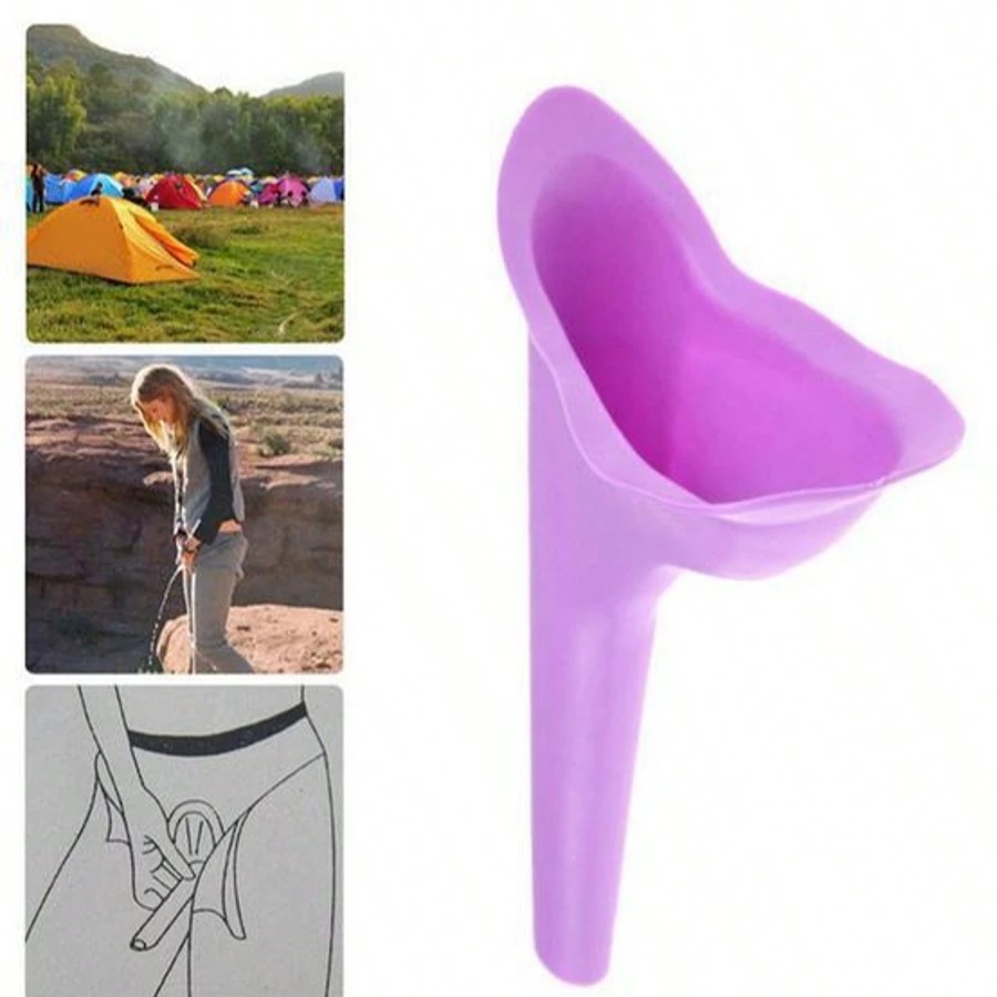 Female Urination Device, Silicone Female Urinal Women Funnel, Reusable Portable
