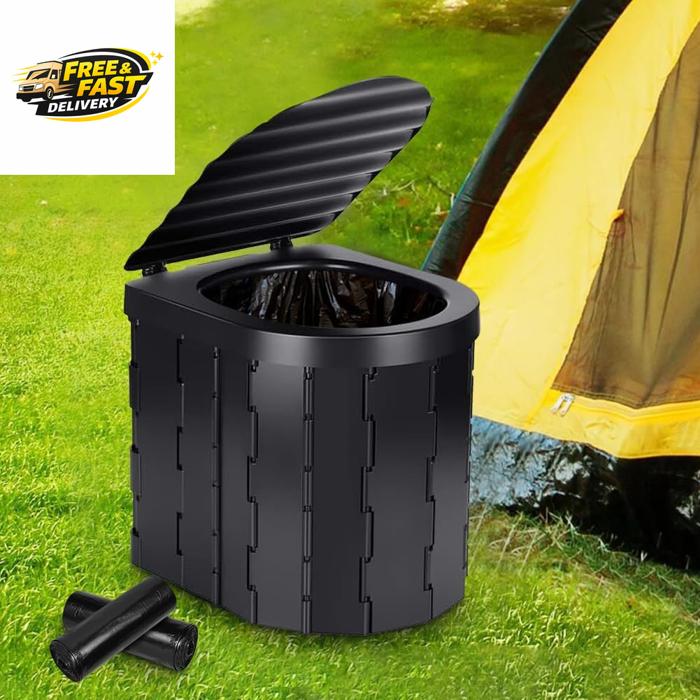 Camping Toilet Bags, 120 PCS (6 Roll) Portable Toilet Bags, Thickened Toilet Was