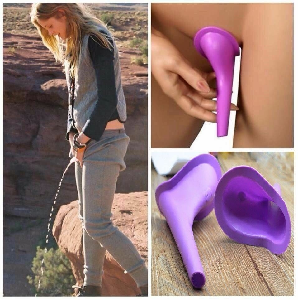 5PCS Portable Female Ladies Urinal Funnel Pee Device Camping Travel Toilet Stand