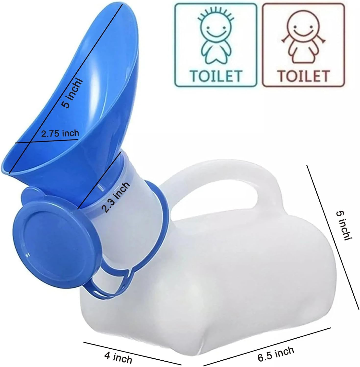 2 Pack Female Urinal Spill Proof – Portable Pee Funnel for Women 32 Oz | Stur…