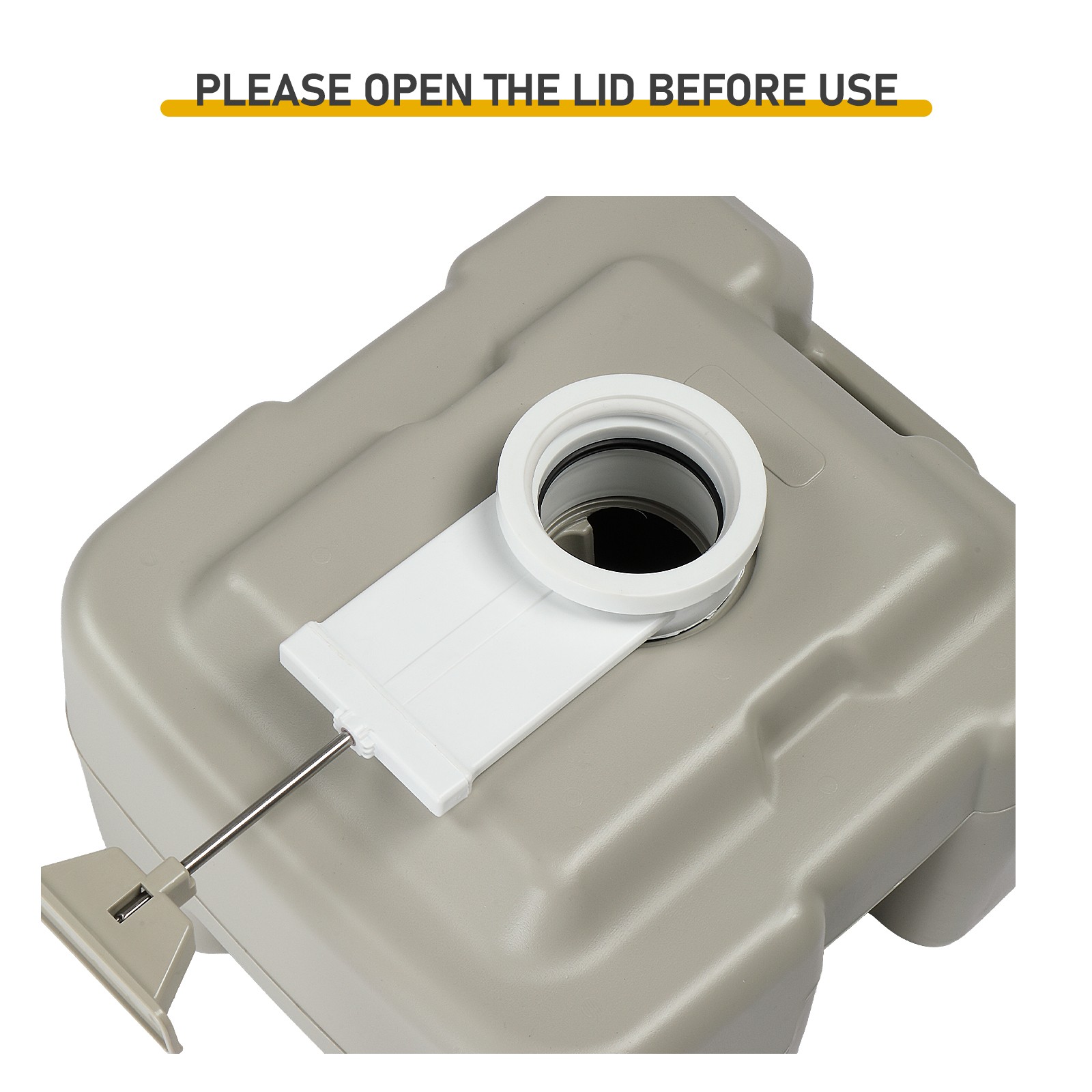 Portable Hand Sink Toilet Combo Outdoor Camping Wash Station Pump HDPE RV Boat