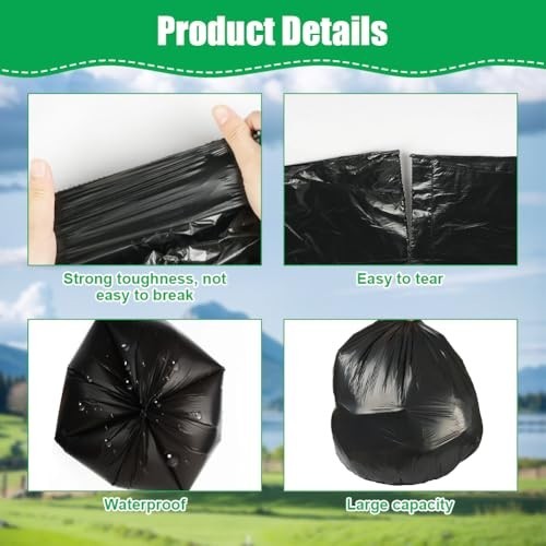 Portable Camping Toilet Bags – 120 PCS Thick Waste Bags for Travel, Hiking, Home