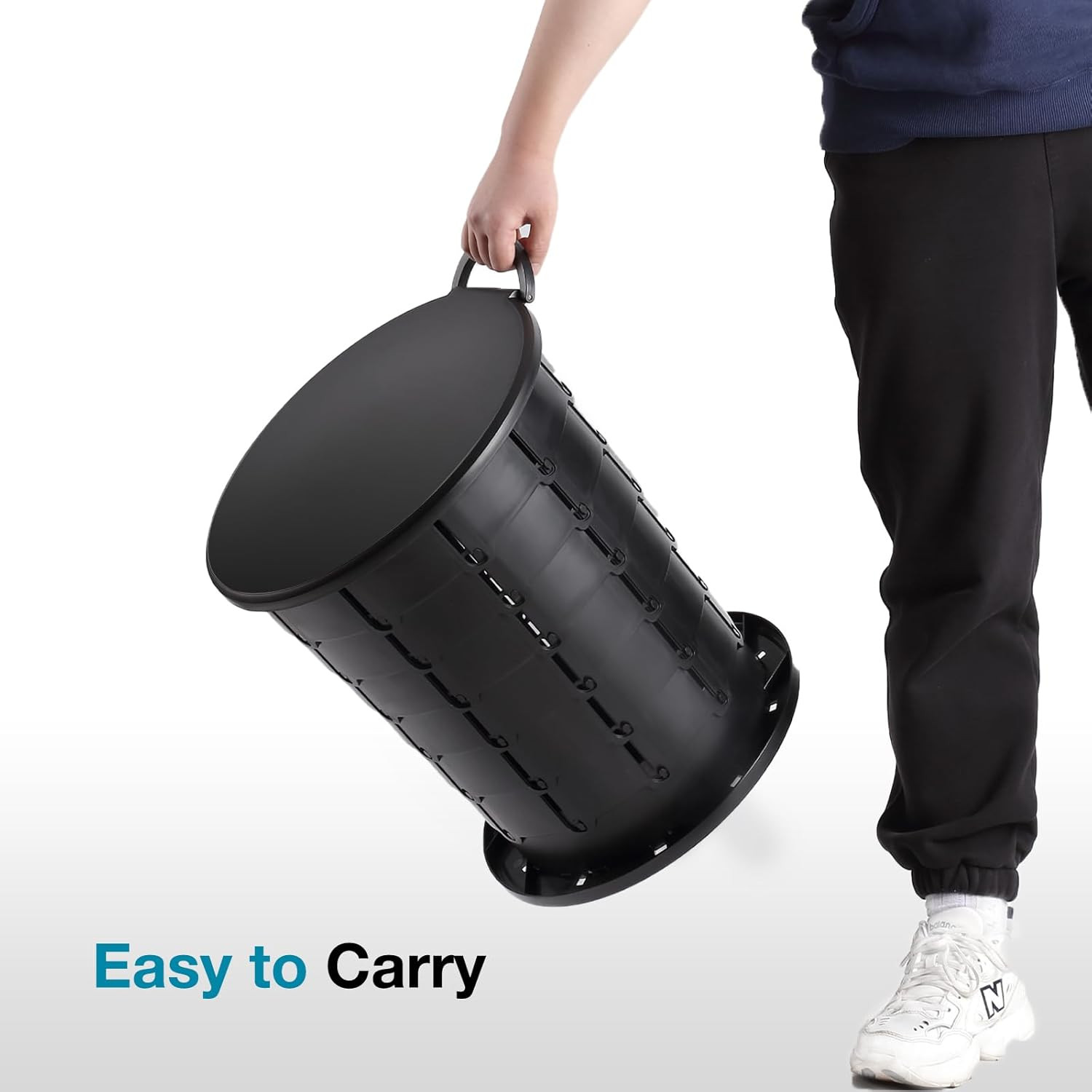 Retratable Portable Toilet 15.8 Inches and Toilet Bags 1 Roll * 20 Bags