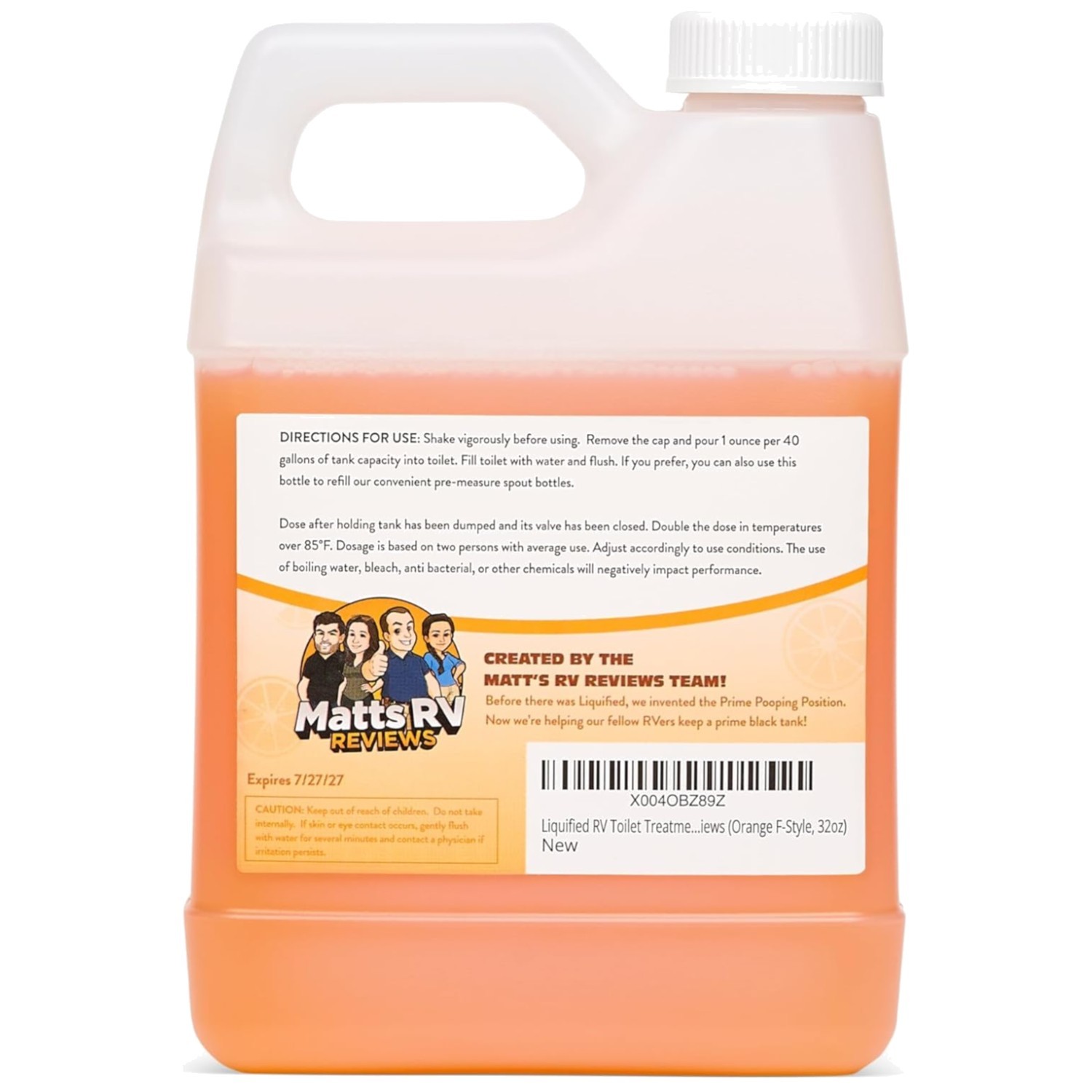 Fast Dissolving Waste & Paper RV Odor Eliminator