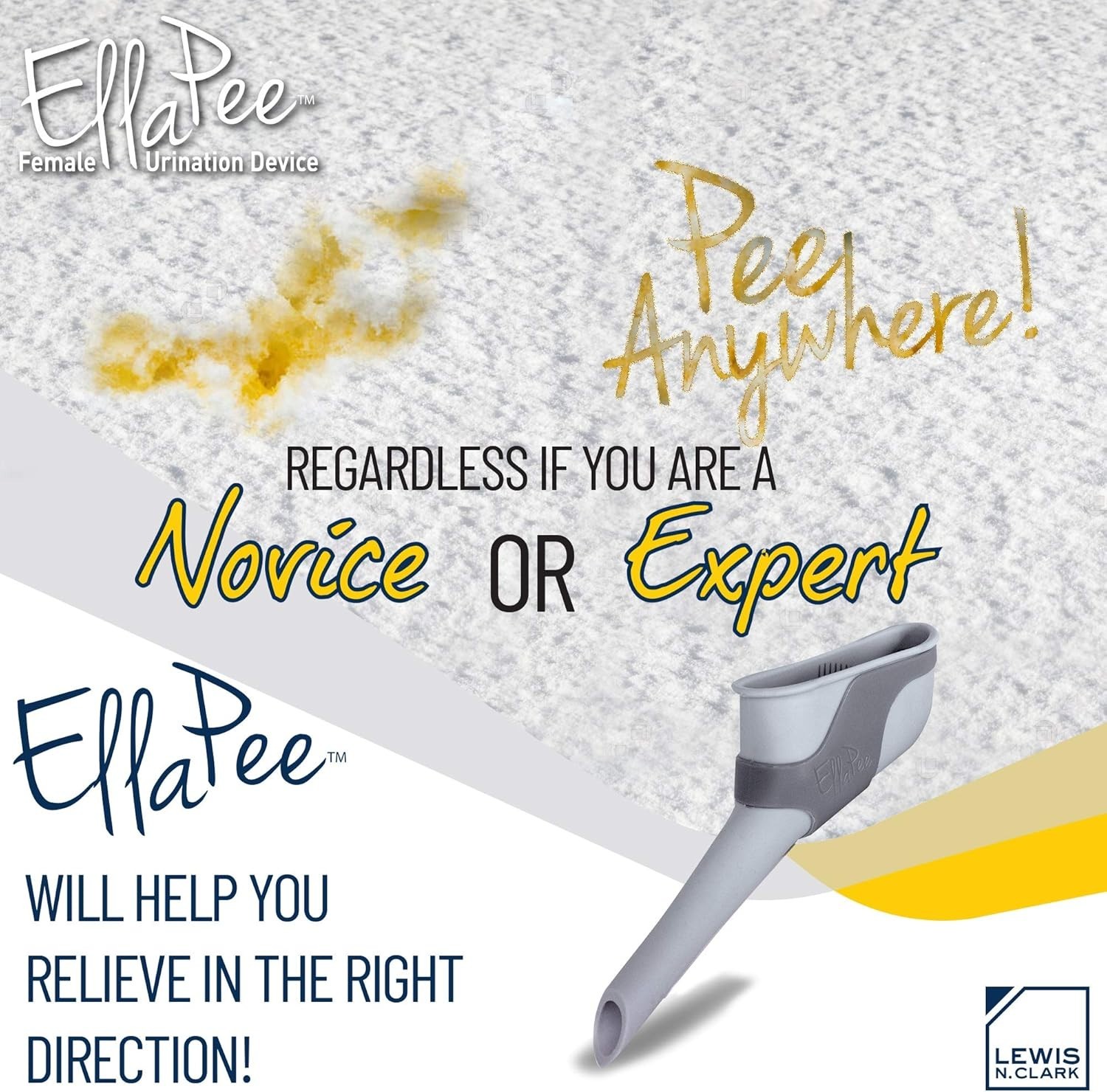Ellapee Women’s Urinal – Medical-Grade Silicone for Camping & Outdoor Adventures