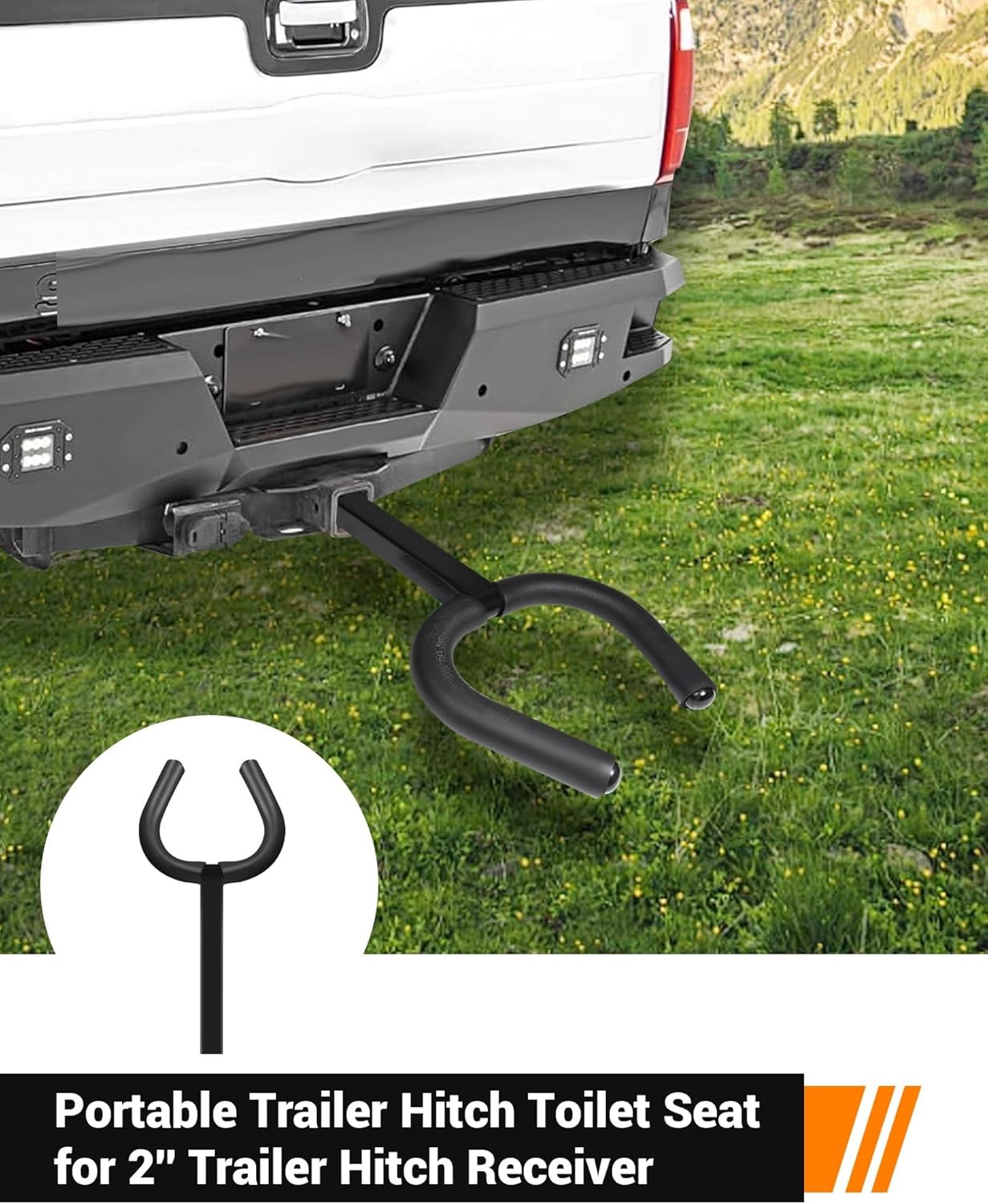 Trailer Hitch Toilet Seat, Portable Hitch Toilet Seat