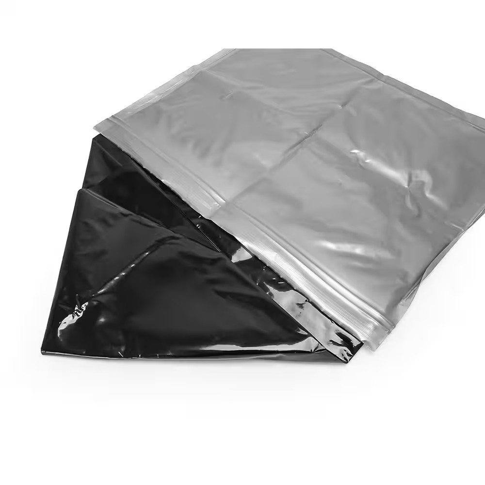 Leak Proof Double Lined Camping Toilet Waste Bags in Black (10-Pack)