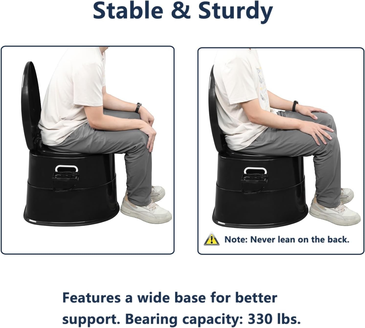 5 Gallon Camping Portable Toilet Travel OutdoorIndoor Commode Potty Tissue Box